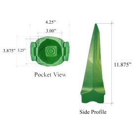 2 - 'fits Esco Super V' Excavator Single Tiger Rock Tooth - V33VY