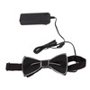 LED Bow Tie Polyester Plastic Copper Wire Adjustable Glowing Necktie