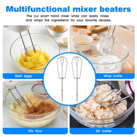 Hand Mixer Beaters Attachments Replacement Cui sinart Mixer Attachment Cui sinart - CHM Series HM-50 HM-70 CHM-3 CHM-7PK 9 7 5 3 Cui sinart Mixer Whisk Attachments CHM-BTR - 2 Pack