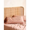 Linen House Nara 400TC Bamboo/Cotton Clay Standard Pillowcase