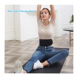 Red Light Therapy for Body,Infrared Light Therapy Pad with Timer Remote Control,Wearable 660nm&850nm with Heating for Neck Shoulder Back Body,Infrared Wrap Belt for Gift for Women Men