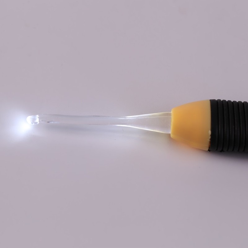 LED Crochet Hook, 1Pcs Led Light Up Crochet Hook Craft