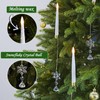 FREEPOWER 12PCS Flameless Christmas Tree Candles with Remote，Battery Operated Flickering