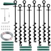 18'' Ground Anchors Screw in Heavy Duty, Shed Anchor Kit