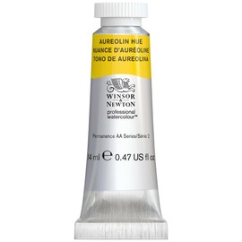 Winsor & Newton 0105417 Professional Watercolour - Aureolin Hue, 14 ml Tube - Watercolour Paint, Vibrant Colours in Artist Quality, High Colour Brilliance and Luminosity, Non-fading