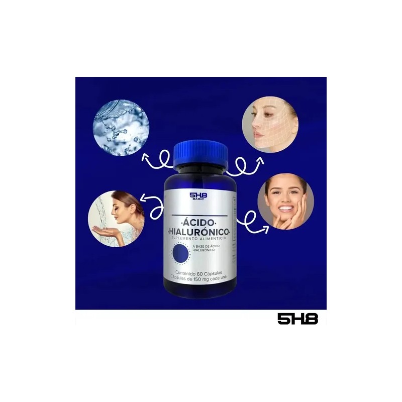 5h8 Ácido Hilaurónico 100mgs Cápsulas 5mgs Magnesio Sabor
