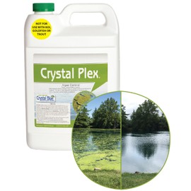 Crystal Plex - Lake and Pond Algaecide Treatment - Liquid Copper Algaecide Kills and Prevents Various Types of Algae (Planktonic, Filamentous, Chara) - 1 Gallon Treats up to 1 Acre