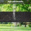 Harmiden 2 Pack Recycled Rubber Mulch Mat Roll Black Permanent