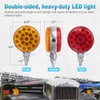 Partsam - 2 luces LED redondas de doble cara para