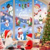 Aonveki Christmas Window Stickers Reusable, 10 Sheets Xmas Window Stickers