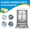 OOOFLOWER 24-count Dishwasher Cleaner Tablets, Deep Cleaning and Descaling Formula,