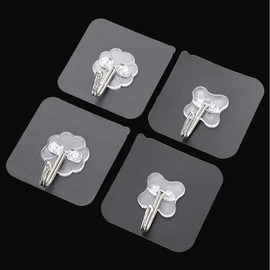 Attachable hook wall mount multi-purpose transparent wall hook multi-purpose attachment hook attachment hook / 부착식후크 벽걸이 다용도 투명벽걸이후크 다용도부착후크 부착후크