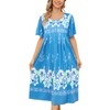 Bloggerlove Nightgown for Women Hawaiian Muumuu House Dress Print Lounger