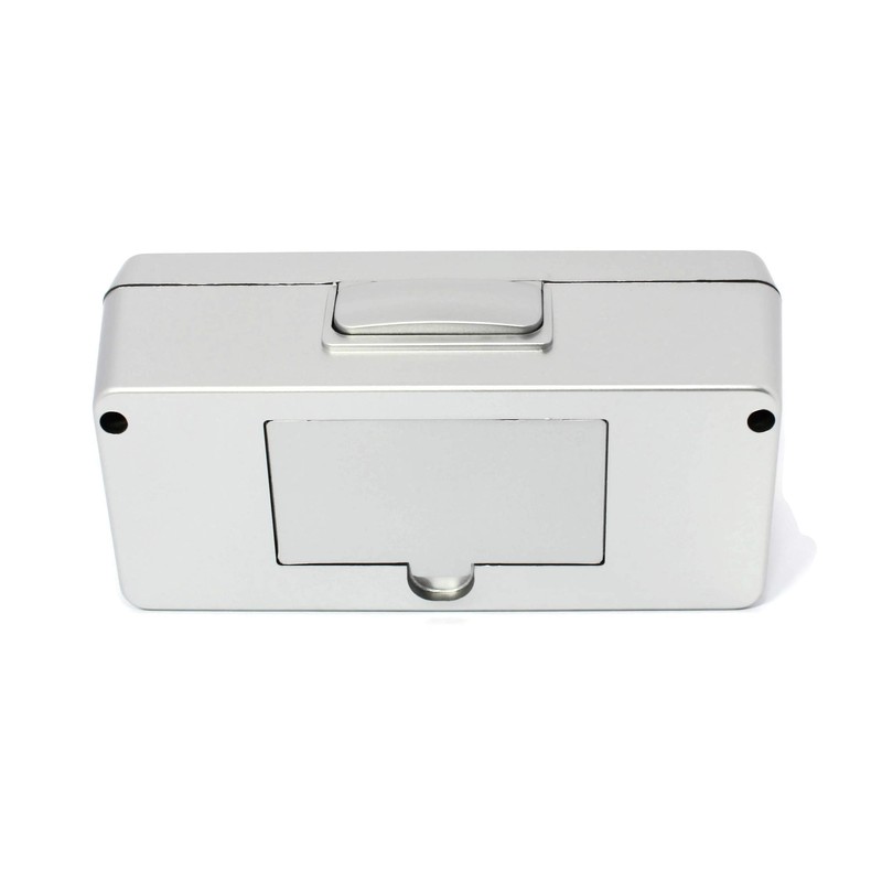 Atlanta Sprechender Wecker mit Zeitansage Digitalwecker Silber 6737