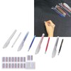 100Pcs Heat Erase Pens Erasable Smoother Writing Various Colors Fabric