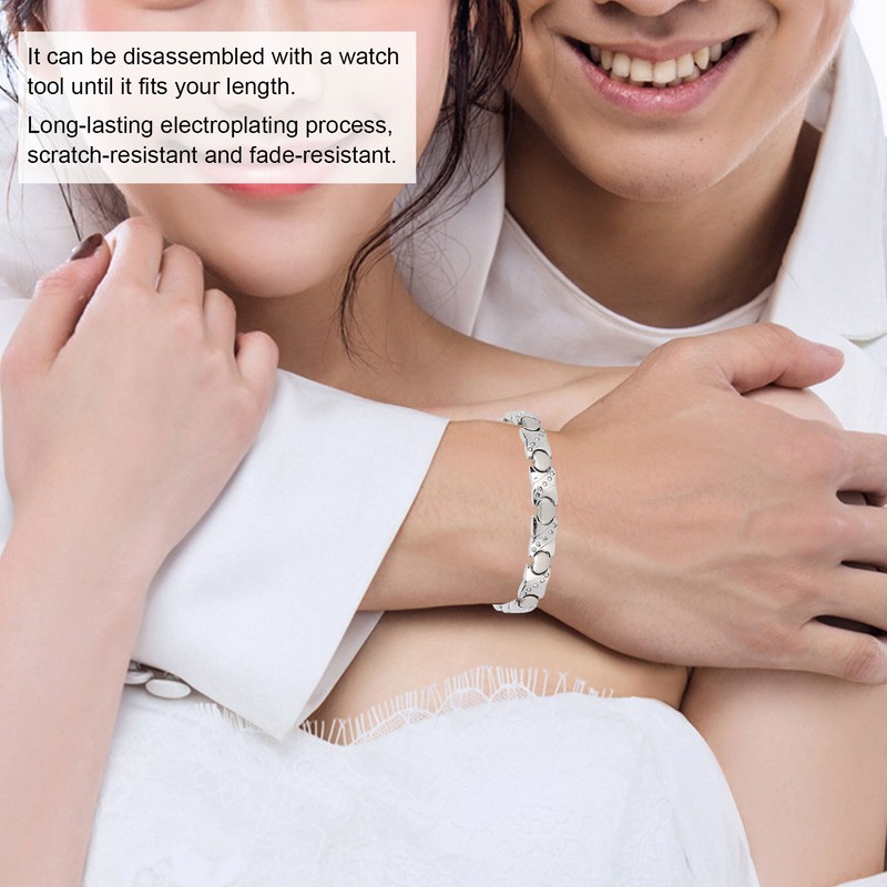 Magnet Bracelet Pain Relieve Hand Chain Stainless Steel Health Care