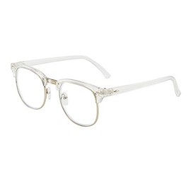 Myopia Myopia Glasses with Dioptres -5.50 for Men Women Stylish Glasses Frame Transparent White, transparent white