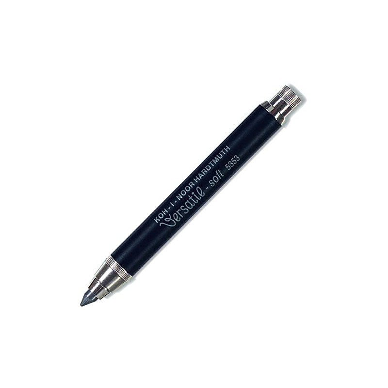 Kohinol 520624 Lead Holder, 0.2 inches (5.6 mm), Black