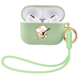 MAYCARI Compatible with Airpods Pro 2nd Generation Case, Cute AirPods Pro 2 Case Cover Cat Printed Protective Women Girl with Lanyard for Airpod Pro 2(2022)