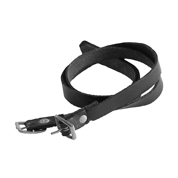 HORZE Leather Spur Straps - Black - One Size