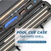 MangoRun ABS Material Hard Pool Cue Case 2x3 for 1/2