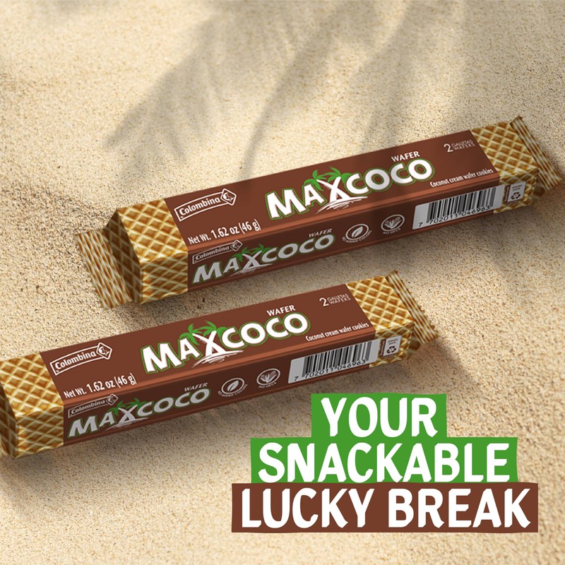 Colombina Maxcoco Coconut Wafer Cookies, 9.73 oz (Pack of 1)