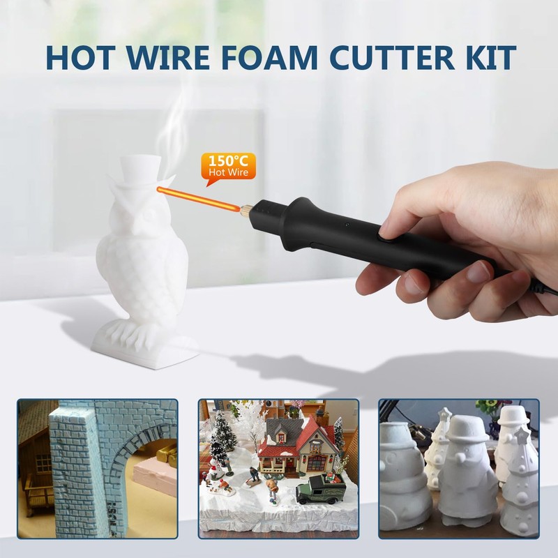 3-in-1 Electric Hot Wire Foam Cutter, 18W Electric Styrofoam Cutting