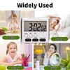 24 Hour Magnetic Timer with Digital Alarm Clock Large Screen,
