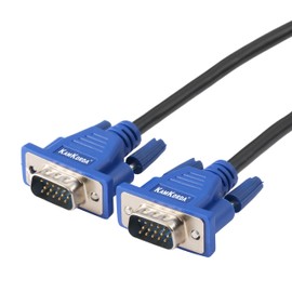 KamKorda VGA Cable 1.8m | VGA to VGA Cable | for Video Transmission | deal for Monitors, Projectors, and more