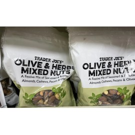Trader Joe's 2 Packs Trader Joe's Olive & Herbs Mixed Nuts 10 OZ Each Pack