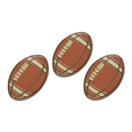 Novel Merk Football - Sports Coach & Player Lapel Pin, Hat Pin & Tie Tack Set - with Clutch Back (3-Foot Ball)