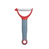 KitchenCraft Colourworks Y Shaped Potato Peeler, Stainless Steel, Cherry, 16