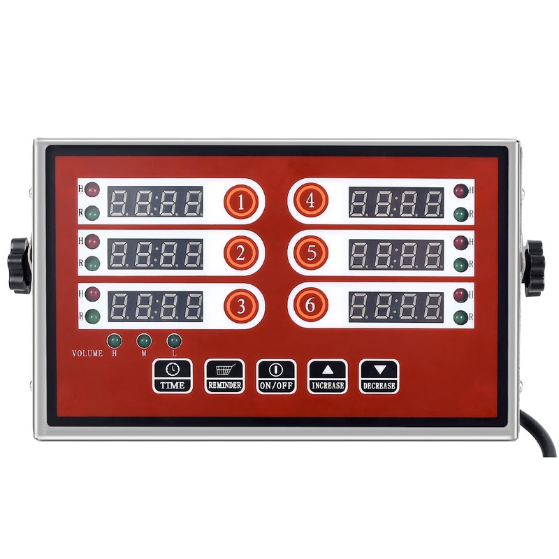 YOOYIST Kitchen Timers for Cooking – 6 Channel Commercial Kitchen