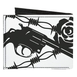 Buckle-Down Men's Standard Canvas Bifold Wallet Madness, 4.0" x 3.5"