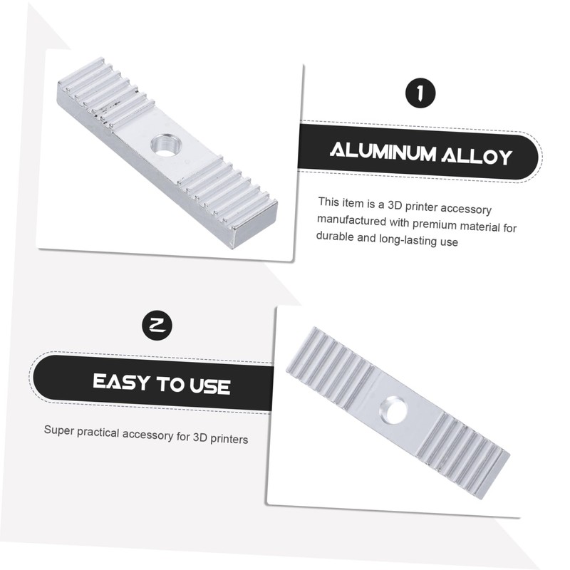 ABOOFAN 5Pcs Aluminium Alloy Timing Belt Clamp Mount Block for