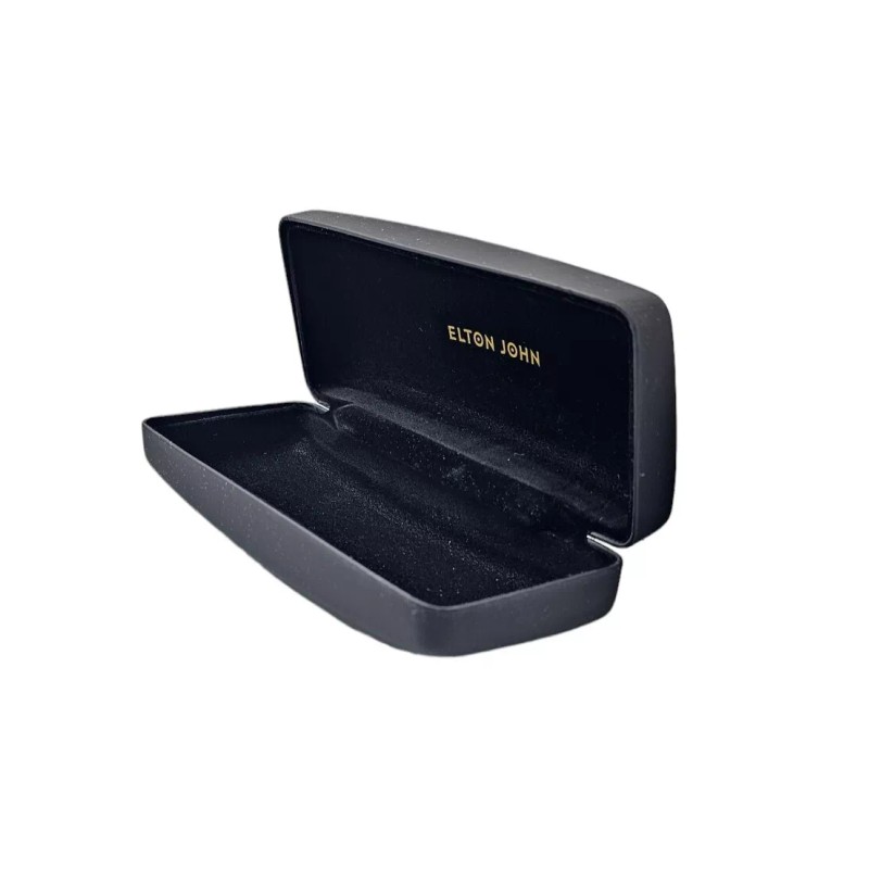 ELTON JOHN Hard Eyeglasses Case. Black, O17