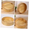 MAGICLULU Traditional Sushi Oke Japanese Wooden Sushi Rice Mixing Bowl