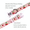 Olahibi Dog Collar and Leash Combo Set, Cherry Fruit Pattern,