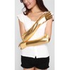 krautwear® Women's Finger Gloves Metallic Approx. 44 cm Long Gold