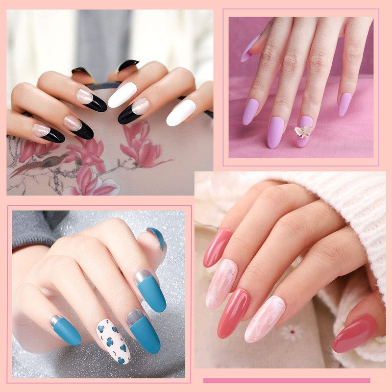 YSUVIN Nail Tips, Pack of 240 Fake Nails, Transparent, 12