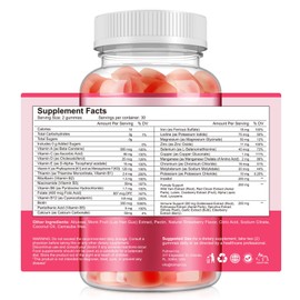 Maani Essence Sugar-Free Womens Multivitamin 50 Plus Gummies With Calcium, Magnesium, Zinc, Vi