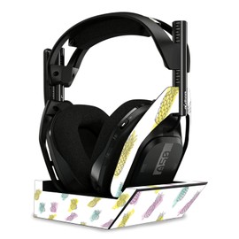 MightySkins Glossy Glitter Skin Compatible with Astro A50 Wireless Headphones + Base Station (Gen 4) - Funky Pineapples | Protective, Durable High-Gloss Glitter Finish | Easy to Apply