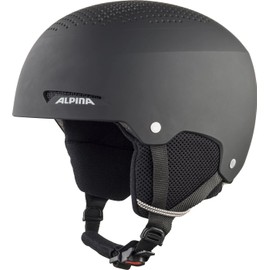ALPINA ZUPO - Safe, Shock-Absorbing, Ventilated & Impact-Resistant Ski Helmet for Children, Matte Black, 48-52 cm