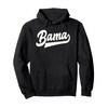 Bama Alabama White Script Design Southern Pullover Hoodie
