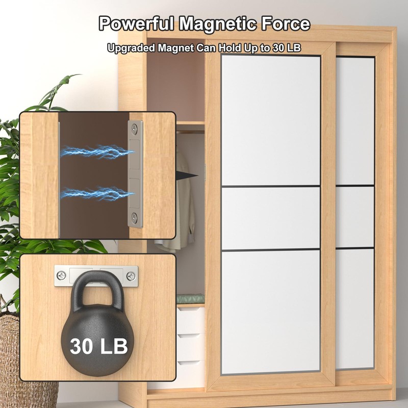 Drawer Magnet Jiayi Door Magnets, 12 Pack Ultra Thin Cabinet