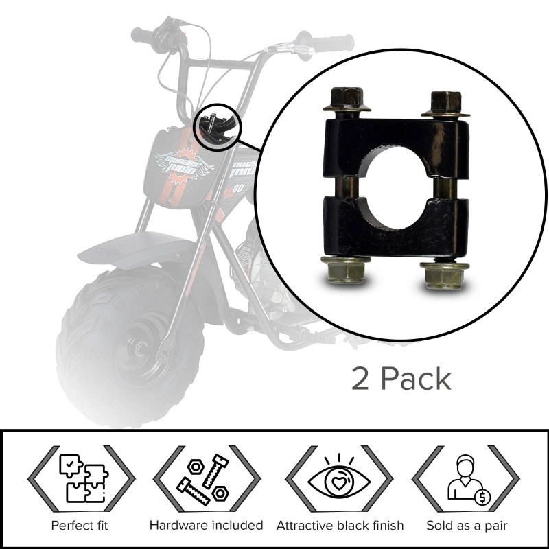 AlveyTech Handlebar Risers for the Coleman RB100, Motovox MBX10, &