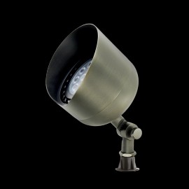 USA Warehouse 12 Volts Ground Landscaping Low Voltage Wash Wall Light Outdoor Garden Flood Spotlight LightingColor: Antique Bronze, Emitting Color: White, Lamp Power(W): 0