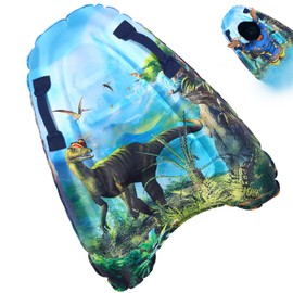 Hillylolly Inflatable Surfboard, Small Air Mattress for Children with Handles, Inflatable Swimming Board, Bodyboards, Surfboard, Beach Surfing, Pool, Swimming, Summer, Water Sports (Dinosaur)