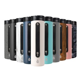 Sports Bottle, Stainless Steel Water Bottle 20oz with Sports Top, Double Insulated Water Bottles that Keep Your Drink Cold or Hot, White Sports - Elemental