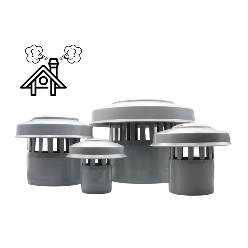 MD Technic Ventilation Hood Haze Hood Roof Vent DN50, DN75,